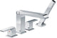 Delta Ara Roman Tub With Hand Shower Trim, Chrome, T4767