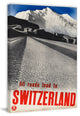 "All Roads Lead to Switzerland" Painting Print on Wrapped Canvas, 40"x60"