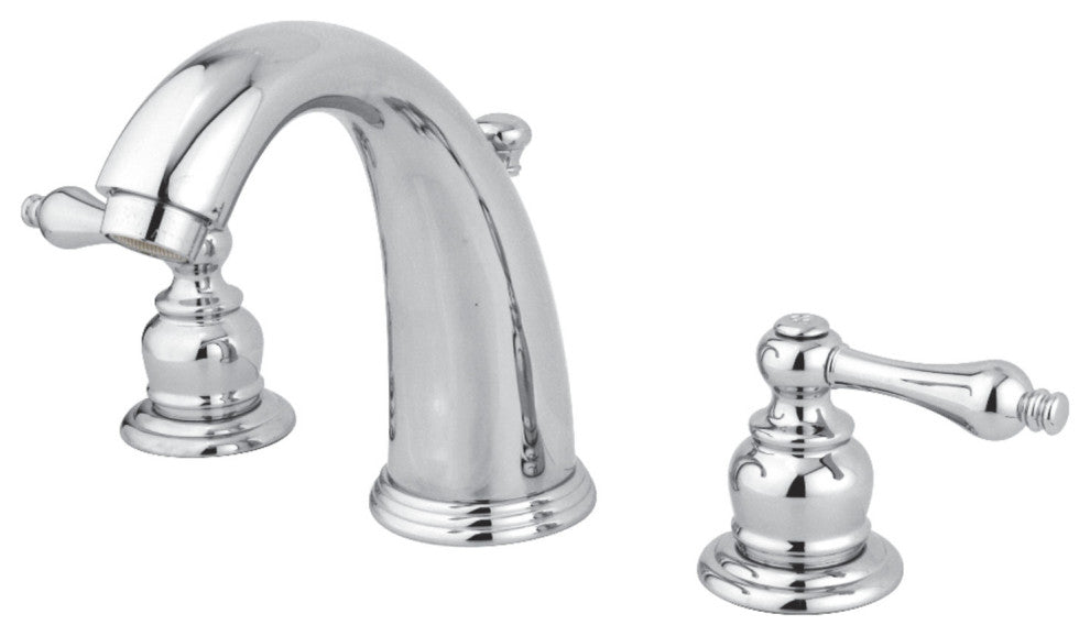 Kingston Brass Widespread Bathroom Faucet With Retail Pop-Up, Polished Chrome