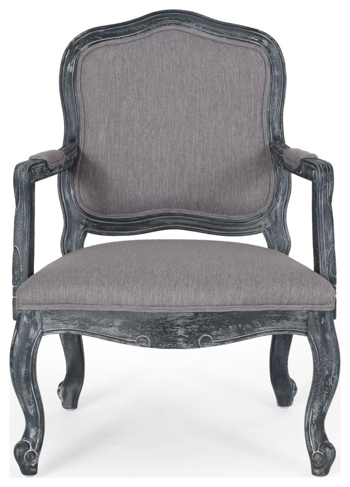 Bonview Fabric Upholstered Wood Expandable 7-Piece Dining Set, Gray