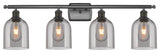 Ballston-Bella 4-Light 36" Bath Vanity Light, Oil Rubbed Bronze, Light Smoke