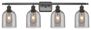 Ballston-Bella 4-Light 36" Bath Vanity Light, Oil Rubbed Bronze, Light Smoke