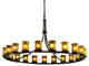 DAKOTA 21-Light 1-Tier Ring Chandelier