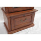 600, 8 Gun Cabinet with locking tempered glass door and locking drop down door.