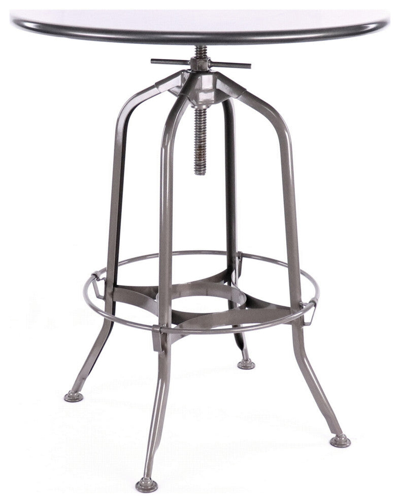 Design Lab Toledo 1 Adjustable Bar Table Gray