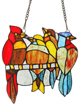 CHLOE Lighting HARLEY Tiffany-glass Window Panel 9"