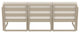 Mykonos Patio Sofa Taupe With Acrylic Fabric Natural Cushion