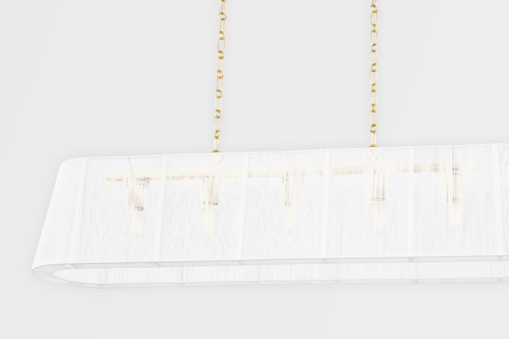 Verona Beach 5-Light Linear-Light Aged Brass