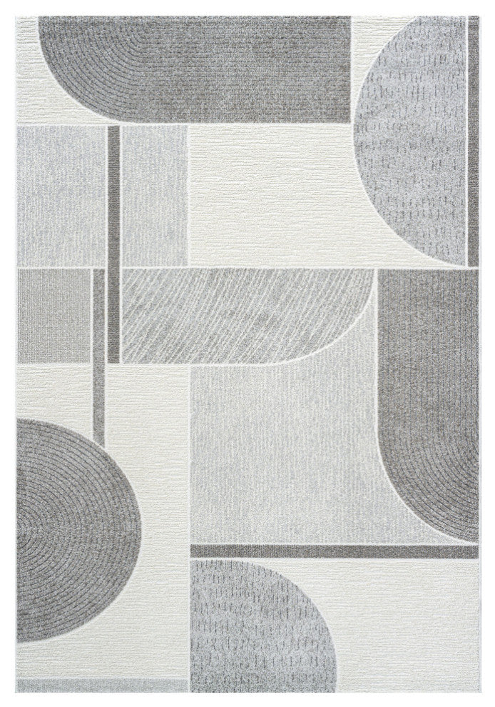 Dynamic Rugs Polaris 2x3.11 Polyester Area Rug 46002-6171 Ivory/Gray