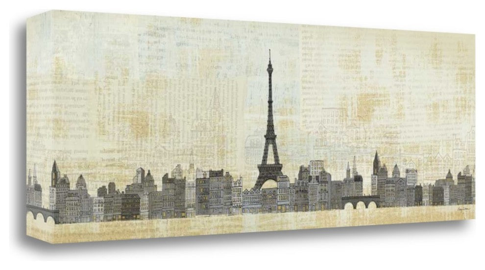 "Eiffel Skyline" By Avery Tillmon, Giclee Print on Gallery Wrap Canvas