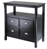 Timber Buffet Table With 2 Doors