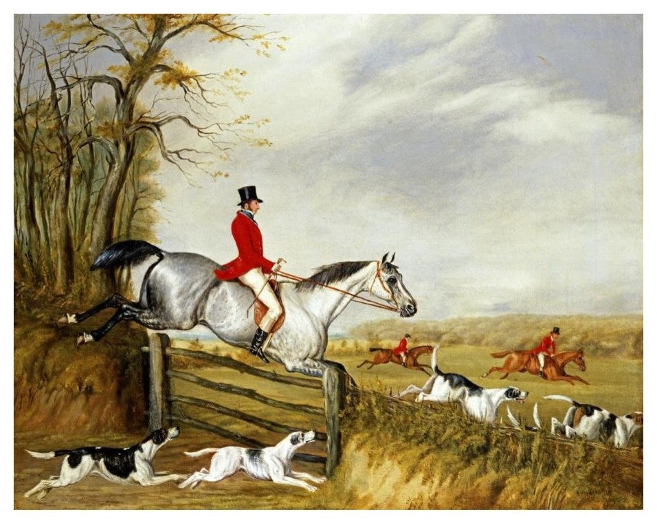 "The Belvoir Hunt" Digital Paper Print by Henry Thomas Alken, 24"x19"