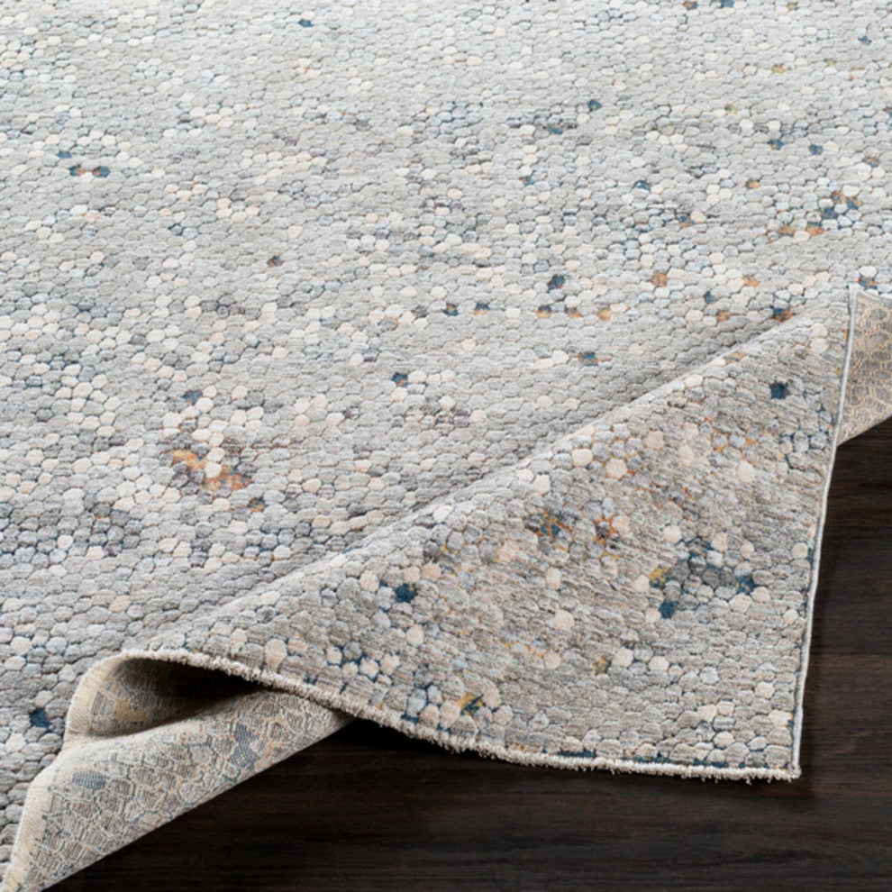 Surya Presidential PDT-2312 3'3"x5' Rug, Green/Blue/Ivory/Butter/Burnt Orange