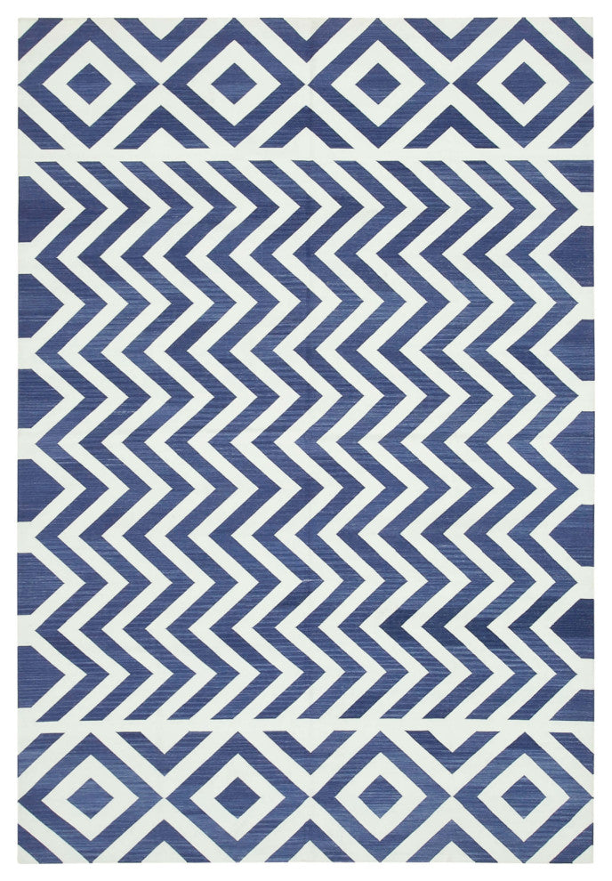 Rug N Carpet - Handmade Wool 6' 0'' x 8' 11'' Flatweave Dhurrie Kilim Rug
