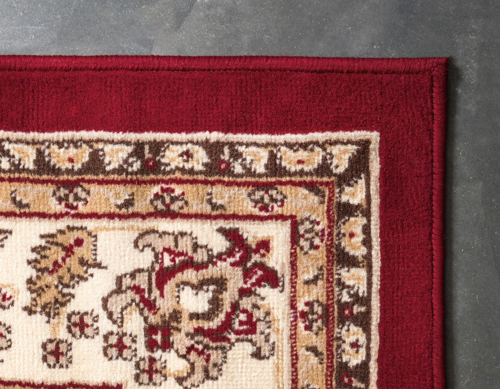 Unique Loom Burgundy Washington Sialk Hill 5' 0 x 8' 0 Area Rug
