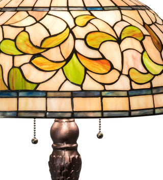 31 High Tiffany Turning Leaf Table Lamp