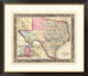 "County Map Of Texas, 1860"  by Samuel Augustus Mitchell, 40x34"