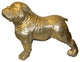 Gold Bulldog Giant Bronze Statue