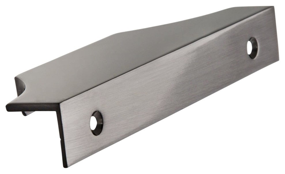 Extent 4-3/16" CTC Cabinet Edge Pull, Black Chrome
