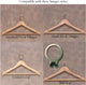 50" Oak Coat and Hat Rack, Mahogany