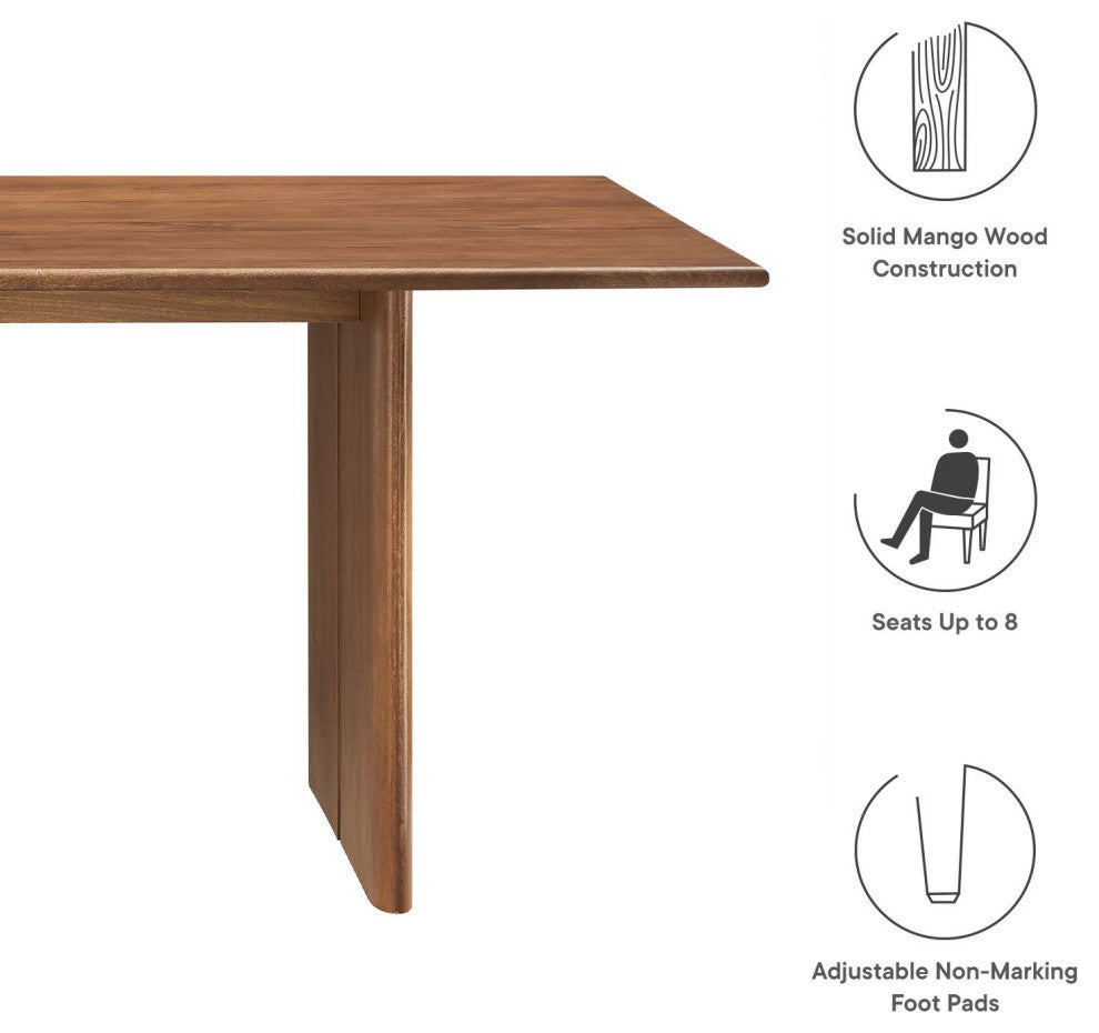 MODWAY Amistad 86" Wood Dining Table