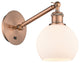 Innovations 317-1W-AC-G121-6-LED 1-Light Sconce, Antique Copper
