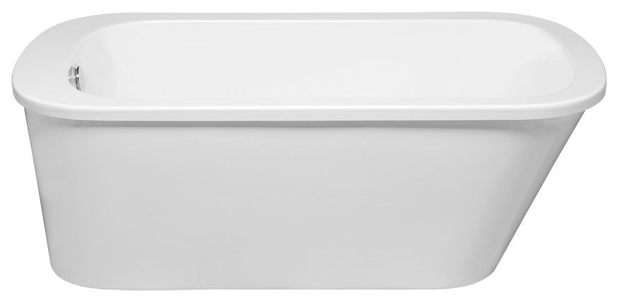 Malibu Portstewart Rectangle Soaking Bathtub 66x32x23 Biscuit