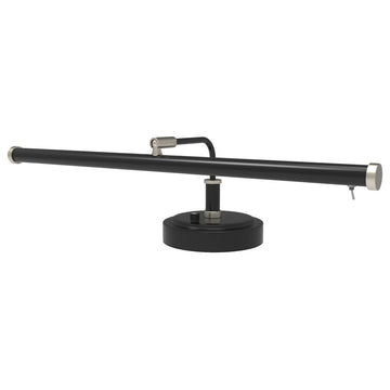 LED Piano Light, Black With Satin Nickel