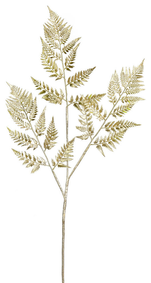Vickerman Rx192938 42" Champagne Shiny Fern Artificial Christmas Spray