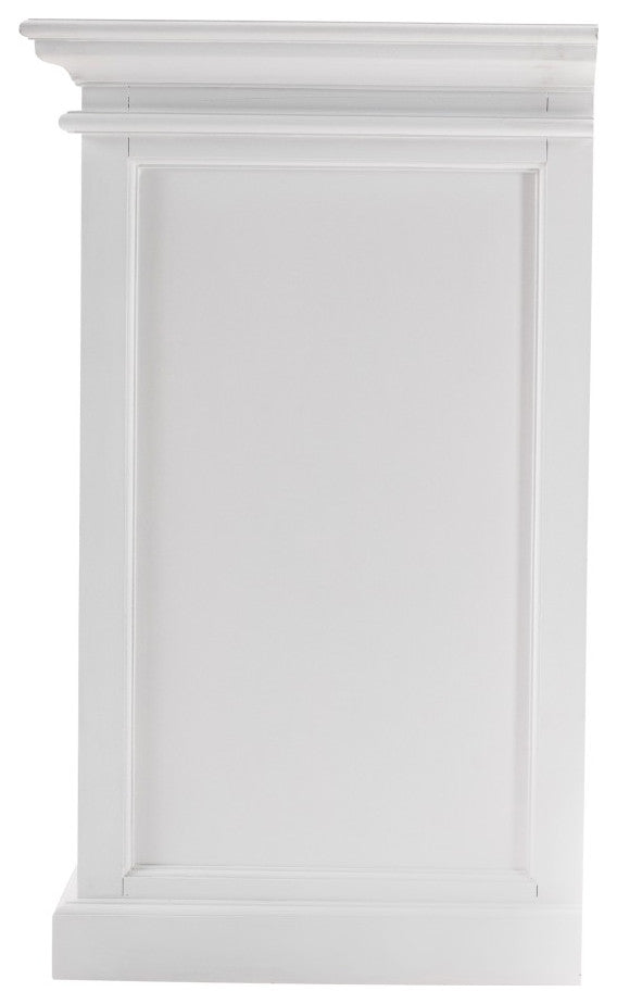 Modern Farm White Glass Door Buffet Server