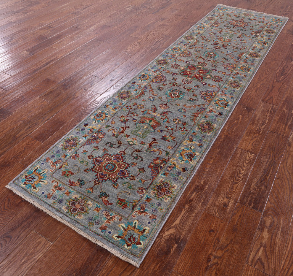 Runner Persian Tabriz Handmade Rug 2' 8" X 9' 10" - Q12628