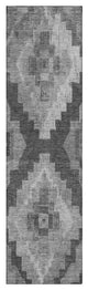 Machine Washable Indoor/Outdoor Chantille ACN1894 Gray 2'3" x 7'6" Runner Rug