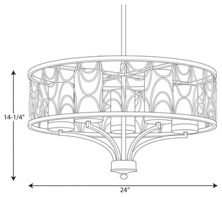 Cirrine 5-Light Chandelier