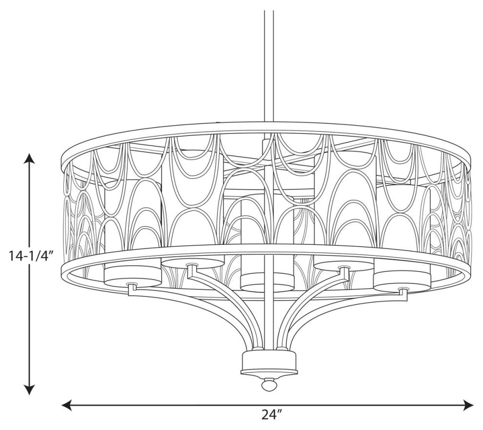 Cirrine 5-Light Chandelier