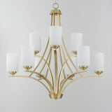 Maxim 20036 Deven 9 Light 32"W Pillar Candle Style Chandelier - Black