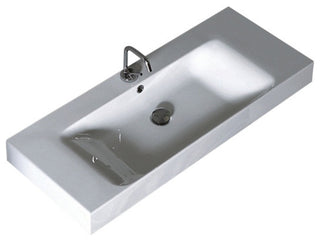 Cento 3550 Wall Hung or Counter Top Ceramic Sink 39.4" x 17.7"