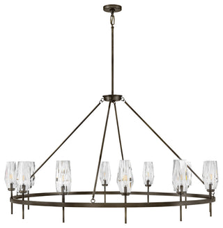 Hinkley Ana Extra Large Single Tier Chandelier, Black Oxide