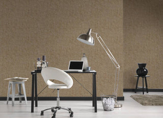 Plain Textured Wallpaper, Scattered Plaster Spots, Brown, 1 Roll