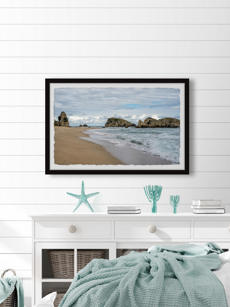 "Ride the Tides" Framed Painting Print, 18x12
