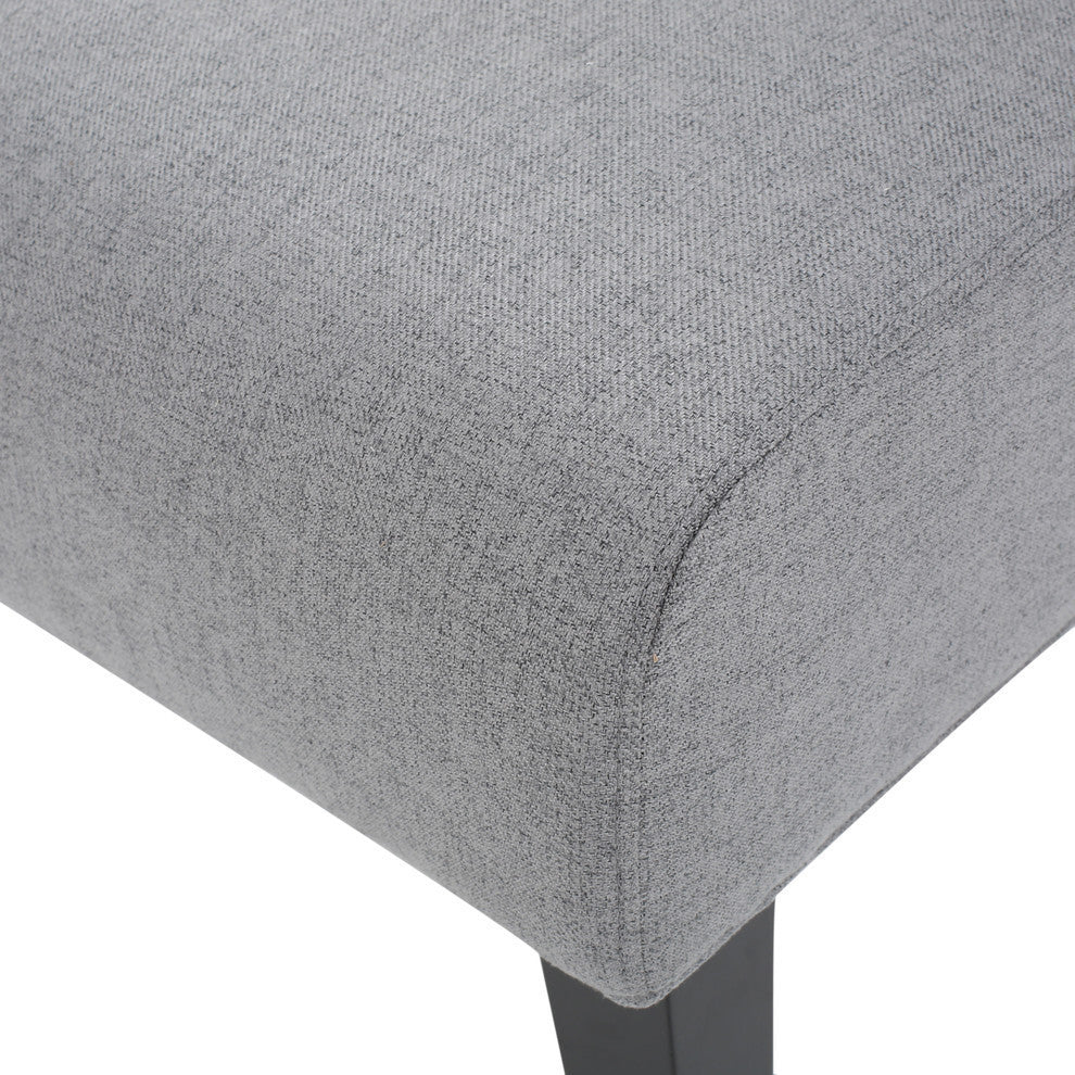 GDF Studio Kendal Fabric Grand Accent Chair, Gray / Set of 2