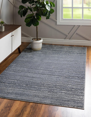 Unique Loom Oasis Calm Area Rug, Gray, 6' 0 X 9' 0 Rectangular