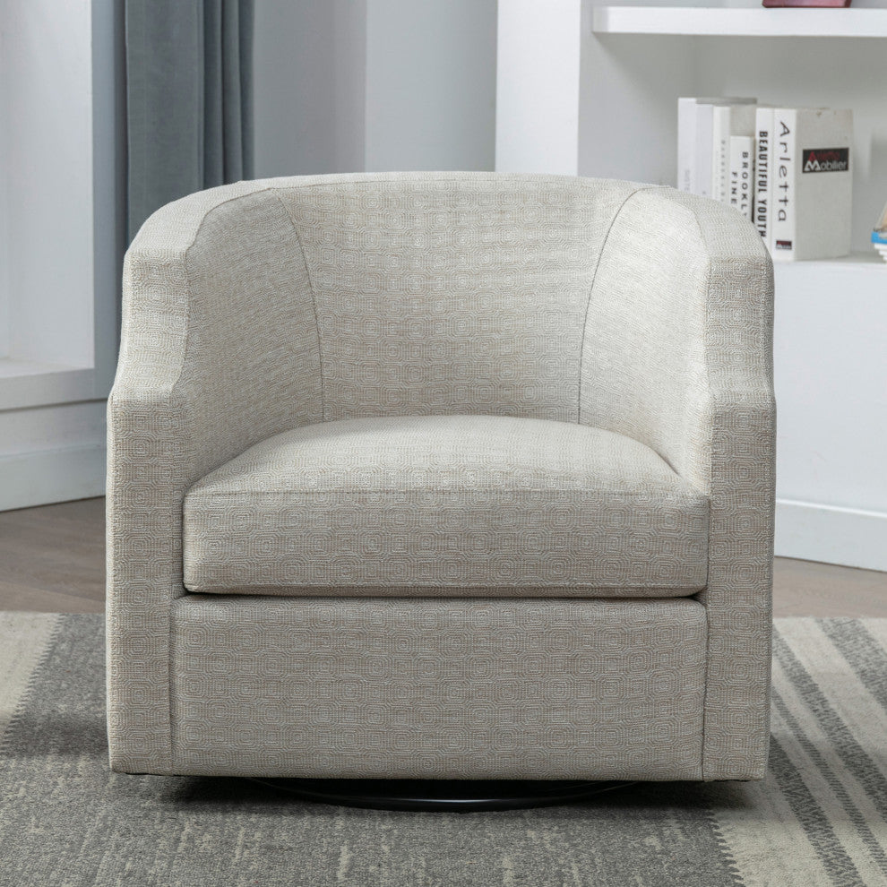 Infinity Swivel Barrel Chair, Sand