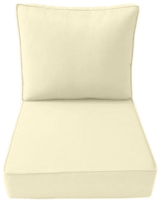 |COVER ONLY| Outdoor Pipe Trim Medium Deep Seat Backrest Pillow Slipcover AD005
