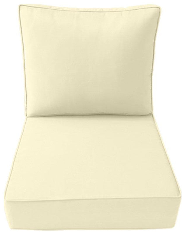 |COVER ONLY| Outdoor Pipe Trim Medium Deep Seat Backrest Pillow Slipcover AD005