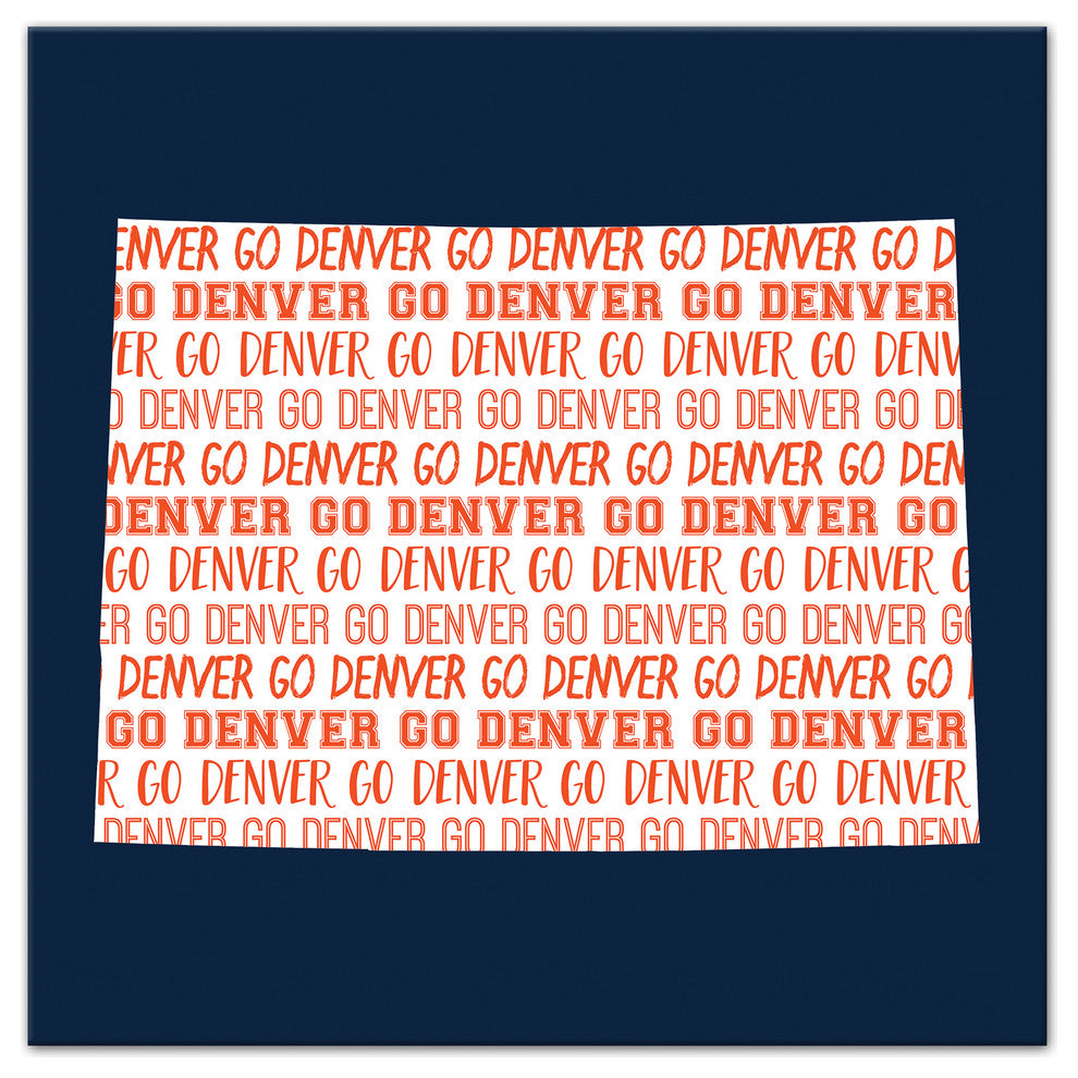 Blue Colorado Go Team 16x16 Canvas Wall Art