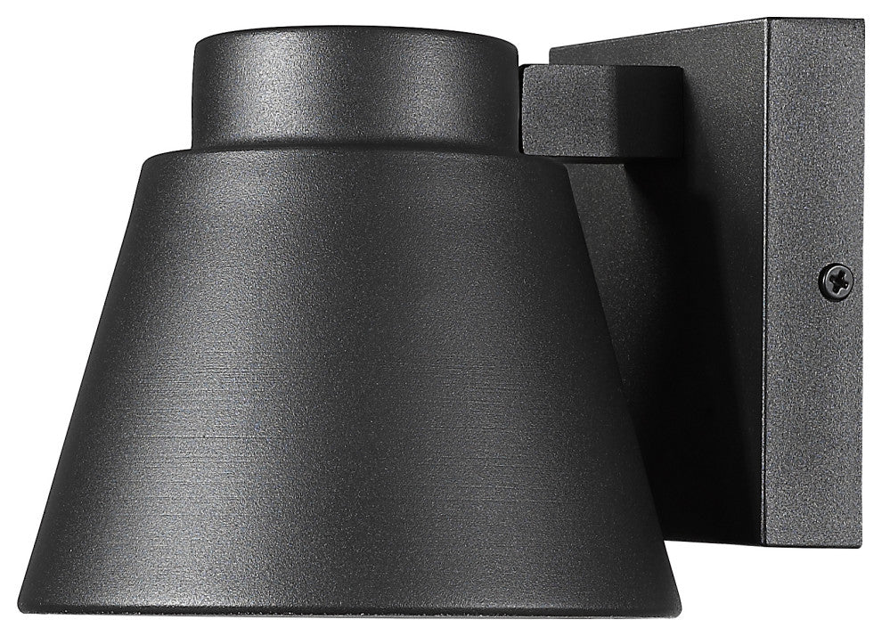 Zlite 544S-BK-LED 1-Light Outdoor Wall Sconce, Sand Blast