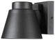Zlite 544S-BK-LED 1-Light Outdoor Wall Sconce, Sand Blast
