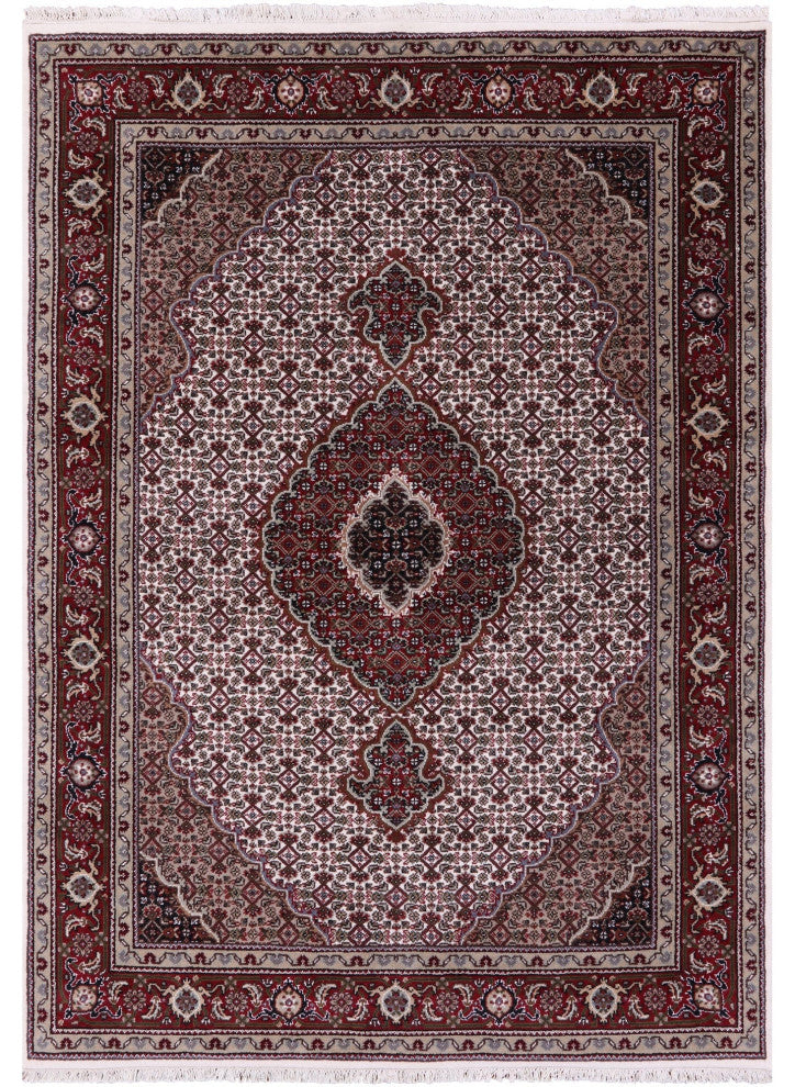 Wool & Silk Hand-Knotted Persian Tabriz Rug 4' 10" X 7' 0" - Q13018