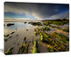 Furnas Virgin Beach Galicia Spain, Seashore Canvas Art Print, 60"x28"