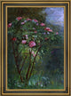 Gustave Caillebotte Rose Bush in Flower Framed Premium Canvas Print, 16"x24"